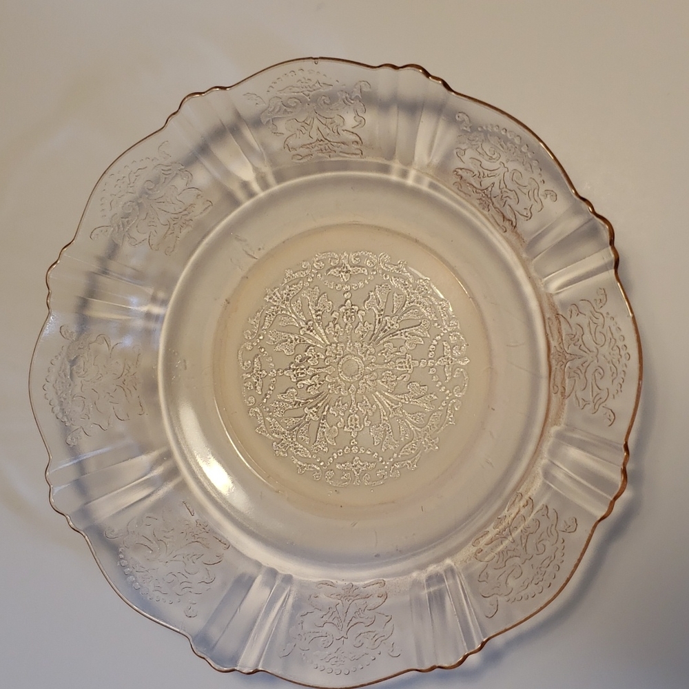 MacBeth Evans Vintage AMERICAN SWEETHEART  Glass Etched Bowl